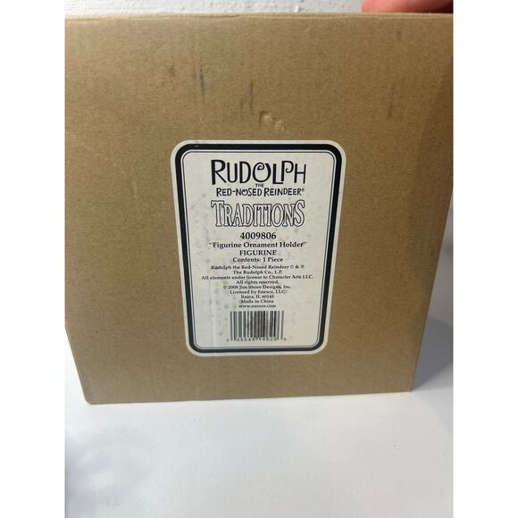 Jim Shore Rudolph the Red Nosed Reindeer "Figurine Ornament Holder" #4009806 NIB - Picture 8 of 8